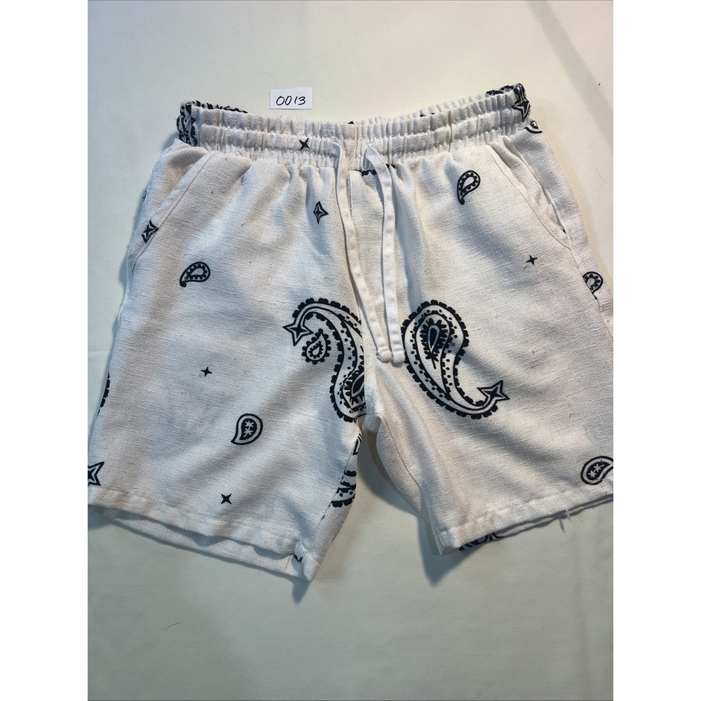 Malibu by Drill Clothing Bermuda Shorts Men's White Black Size L